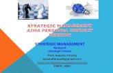 STRATEGIC MANAGEMENT€¦ · STRATEGIC MANAGEMENT Module-II (Strategic choice) Prof. Ayesha Farooq ayeshafarooq4@gmail.com  FMSR ,AMU