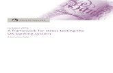 A framework for stress testing the UK banking system · prudential regulation and supervision of banks, building societies, credit unions, insurers and major ... banks’ own stress-testing