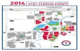 2014 TEXAS RANGERS PARKING AT&T STADIUM EVENTS · arlington home plate ticket office the pro shop h h texas rangers parking at&t stadium events h 2014 north lawn mark holtz lake youth