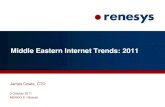 Middle Eastern Internet Trends: 2011 - MENOG Cowie - Middl · PDF file Middle Eastern Internet Trends: 2011 James Cowie, CTO 3 October 2011 MENOG 9 - Muscat . Ibn Khaldun ( ò ã