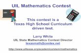 This contest is a Texas High School Curriculum driven test.-2 points for incorrect 0 points for skipped ... ØPolynomials –mult., div., factoring ... GREAT DAY! An apple a day is