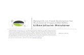 Literature Review - Action Against Hunger · The REFANI literature review identifies existing evidence on the use of Cash Transfer Programmes (CTPs) and the impact of CTPs on acute
