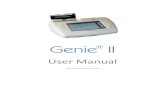 Genie II Mark 2 Manual version 1.01 - OptiGene · The Genie® II can be disinfected using the following procedure. This same procedure can be used as a safety measure if this equipment