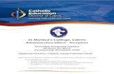 New St Monica's College, Cairns · 2020. 9. 18. · St Monica's College, Cairns. Administration Officer - Reception . Term-Time Permanent Position 38 Hours Per Week Commencing: 26