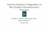Human-System Integration in the System Development Processritter.ist.psu.edu/ist521/pew-mavor07.pdf · •BDUF - Big design up front (re: BUFF) •ICM - incremental commitment model