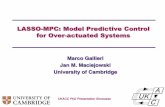 LASSO%MPC: Model Predictive Control for Over%actuated Systemsukacc.group.shef.ac.uk/wordpress/wp-content/uploads/Cambridge-G… · Univ logo UKACC PhD Presentation Showcase Slide