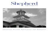 SHEPHERD UNIVERSITY · • Complete a letter of intent that describes how you envision using the M.B.A. ... Microsoft certification, such as MCITP, MCSA, MCSE, MCSM, or MCDBA. ...