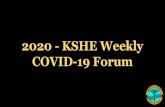 2020 - KSHE Weekly COVID-19 Forum...Air-Cooled Scroll Air-Cooled Screw Water-Cooled Centrifugal Chillers: 20-155 Tons Chillers: 150-525 Tons Chillers: 500 & 1000 Tons Generators Diesel