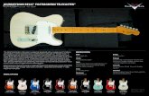 JOURNEYMAN RELIC POSTMODERN TELECASTER · 2017. 2. 9. · JOURNEYMAN RELIC ® POSTMODERN ... A time-honored classic crafted with six decades of “Fender firsts,” it has a lightweight
