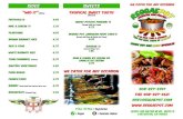 Sides Sweetsreggaepot.com/menu.pdf · Jamaican Collared Greens seasoned tomatoes, onions & sweet peppers mixed with tofu. Add Salt˜sh for $2.00 (no longer vegan with ˜sh) Rasta