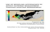 USE OF MODELING APPROACHES TO AFFECT NUTRIENT MANAGEMENT … · management framework to assess outcomes of management actions to reduce nutrient loading. Lake Erie is the shallowest
