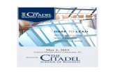 May 1, 2015 - The Citadel · McGladrey & Pullen, LLP. At the time of his ap-pointment to the PCAOB, Mr. Hanson was the National Director of Accounting, overseeing the firm's accounting