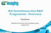 IEA Greenhouse Gas R&D Programme - Overvie · • Premier International GHG conference • Focused on CCS • Held every two years • GHGT-8, 2006 – Trondheim, Norway ... Melbourne