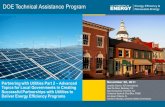 DOE Technical Assistance Program · 2011/11/30  · 3 | TAP Webinar eere.energy.gov • The Department of Energy's (DOE) Technical Assistance Program (TAP) is transitioning to a new