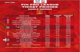 FIH PRO LEAGUE TICKET PRICING...MINI BUS PARKING £14.48 £0.52 £15.00 HOCKEY FUTURES CHARITY DONATION £1.00 £0.00 £1.00 EVENT GUIDE £2.66 £0.34 £3.00 WEEKEND PASSWEEKEND PASS
