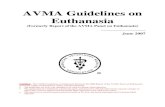 AVMA Guidelines on Euthanasia - georgiawildlife.com€¦ · Euthanasia (Formerly Report of the AVMA Panel on Euthanasia) _____ June 2007 Caution - The AVMA Guidelines on Euthanasia