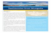 Mongolia 2011 testimony booklet… · 2013. 5. 2. · Matthew!22:37,40:!“Jesus!replied:!‘Love!the!Lord!your!God!with!all!your!heart!and!with!all!your!soul!and!with!all!your!mind.’!This!is!the!first!