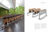 COIMBRA - olivoegroppo.it · The tip-up table slides on aluminium profiles that are fixed into hinges made of Zytel by DuPont. The seating system, a single steel ... Barra di collegamento