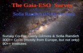 The Gaia-ESO Survey · Aug. 2010: Eso Call for Letters of Intents for ... overview of the distributions of kinematics and element abundances in the Galaxy Gaia-ESO survey in a nutshell
