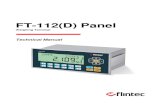 FT-112(D) Panel - Flintec · FT-112(D) Panel Weighing Indicator, Technical Manual, Rev.1.0.0, May 2019 Page 7 of 170 3 INTRODUCTION Overview FT-112(D) Panel weighing indicator is