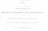 MINING SURVEYORS AND- REGISTRARS. · 1874 •. victoria. reports of the j mining surveyors and- registrars. quarter ended 30th june 1874. presented to both: houses of parliament by