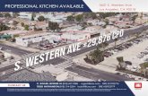 PROFESSIONAL KITCHEN AVAILABLE 3621 S. Western Ave...kitchen with 13’x8’ refrigerator freezer combo, 8’x11’ freezer, 8’ commercial exchange hood & dedicated slow smoker/BBQ