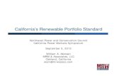 California’s Renewable Portfolio Standard · 9/5/2013  · California’s Renewable Portfolio Standard Northwest Power and Conservation Council California Power Markets Symposium