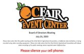 Please silence your cell phones · Please silence your cell phones Please take notice that this public meeting of the 32nd District Agricultural Association, a California state institution,