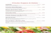 New Frische Suppen & · PDF file 2020. 3. 2. · Frische Suppen & Salate Soljanka aW,g,j,2,3 4,80 mit Sauerrahm und Baguette Soljanka, hot-sour tomato/pepper stew (east european style),