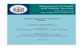Autism Spectrum Disorders Report...2011/01/05  · Autism Spectrum Disorders Report In response to legislative directive: The Autism Act of 1984, 34-B M.R.S.A. 6001 Prepared by: The