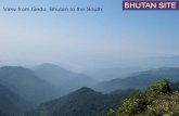 BHUTAN SITE View from Gedu, Bhutan to the South · Ichhyakamana & Gedu to be equipped with instruments to measure: • Carbon dioxide, methane, ozone ... condensation nuclei • Aerosol