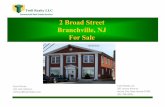 Commercial Real Estate Services 2 Broad Street Branchville ... · Commercial Real Estate Services 2 Broad Street Branchville, NJ For Sale Ruth Ellman 201-452-5993 (c) rellman@twillrealty.com