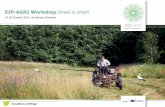 New EIP-AGRI Workshop Small is smart · 2019. 11. 8. · CUMA are service co-operatives set up by and for farmers COLLECTIVE INVESTMENT AND JOINT USE of machinery, building, workers