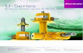 U-Series Subsea Screw Jacks & Bevel Gearboxes · Turn of worm for raise of lifting screw Option 1 1 for 1mm 1 for 1.5mm 1 for 1.5mm 1 for 1.5mm 1 for 1.5mm 1 for 1.5mm ... Efficiency