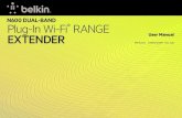 N600 DUAL-BAND Plug-In Wi-Fi RANGE EXTENDER User Manual€¦ · Dual-Band Wireless Range Extender Status Status 2.4Ghz Wireless Connection 5Ghz Wireless Connection Extended Networks