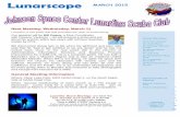 Lunarscope MARCH 2015 · 2015. 3. 9. · Lunarscope MARCH 2015 Next Meeting: Wednesday, March 11 Lunarfins, a non-profit club that promotes the sport of scuba diving. Our speaker