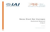 New Pact for Europe - IAI Istituto Affari Internazionali · 2017. 7. 10. · New Pact for Europe - National Report - ITALY MEMBERS OF THE ITALIAN REFLECTION GROUP Riccardo ALCARO