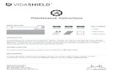 VidaShield MaintenanceKit Instructions · VIDASHIELD. CHANGING THE MERV 6 FILTER To change the MERV 6 filter, disengage the door latches and lower the door assembly to access the