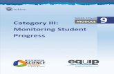 Category III: NGSS EQuIP 9 Monitoring Student Progress Nine.pdf · Slide 108 Talking Points The criteria at the bottom of Category III focus on monitoring student progress in a longer