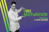 MOTI ATION - Sunloc · 2019. 11. 14. · MasterClass by VIPUL KAUSHIKK MOTI ATION x 100x Motivation Achieve quicker the results that you want. ·B e more productive and committed.