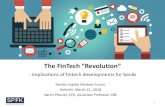 The FinTech “Revolution” - Nordic Capital...The FinTech “Revolution” - Implications of fintech developments for banks Nordic Capital Markets Forum Helsinki, March 21, 2018