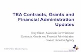 TEA Contracts, Grants and Financial Administration Updates. CG PFE Updates.pdf · Perkins statute requires parent/family engagement Section 118. Occupational and Employment Information.