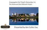 Congregation Kol Tikvah’s Remember Us: The Holocaust Bnai ...jgspalmbeachcounty.org/documents/presentations...Sep 16, 2020  · Holocaust before they could be called to the Torah.