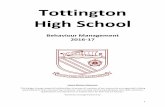 Tottington High School · career Negative points accumulate over an academic year, Students start from Zero points every academic yearbut ... Place diary, pencil case and books on