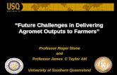 “Future Challenges in Delivering Agromet Outputs to Farmers” · •All students 24,756 • On-campus 6,213 • Off-campus (Australia) 12,292 • Off-campus (Overseas) 6,251 Enrolled