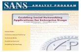 Sponsored by Palo Alto Networks Enabling Social Networking ... · SANS Analyst Program 4 Enabling Social Networking Applications for Enterprise Usage The other threat to organizations