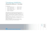 Application Note Template · (HSPA). Within 3GPP Release 7, 8, 9 and 10, further improvements to HSPA have been specified in the context of HSPA+ or HSPA evolution. This Application