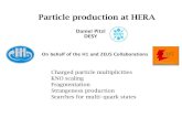 Particle production at HERA€¦ · H1 ZEUS HERA I HERA II ep Data taking periods: HERA I : 1992-2000 HERAII : 2002-2007 HERA. Daniel Pitzl: Particle production 3 Ringberg HERA trends,
