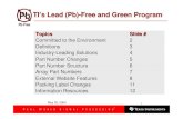 TI’s Lead (Pb)-Free and Green Programe2e.ti.com/cfs-file/__key/CommunityServer-Discussions-Components-Fil… · TI’s Lead (Pb)-Free and Green Program Topics Slide # Committed