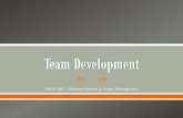 What are your responsibilities as a team member? As a ...swen-256/slides/SWEN256-3-TeamDevelopment.pdf · What are your responsibilities as a team member? ... Good conflict among